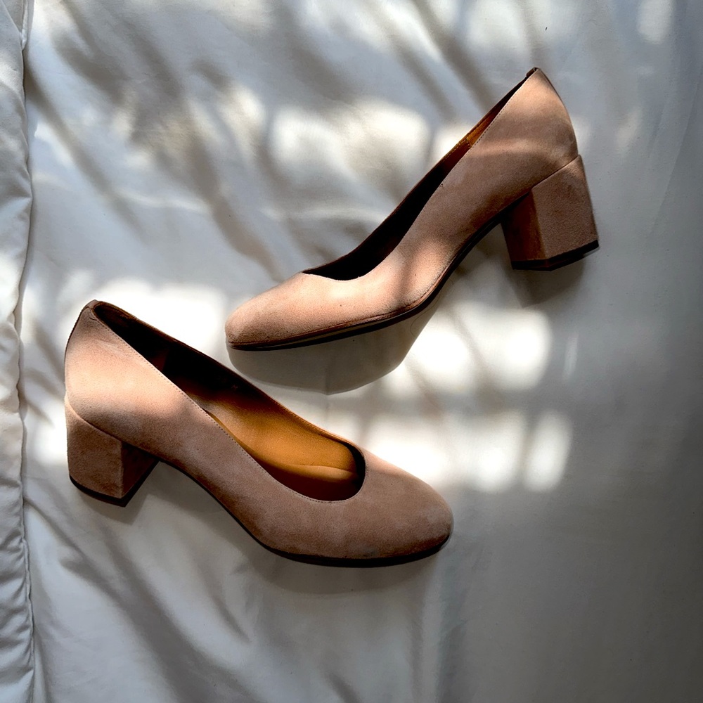 MARGAUX The Heel in Fawn Suede